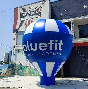 Produto inflável com impressão parcial